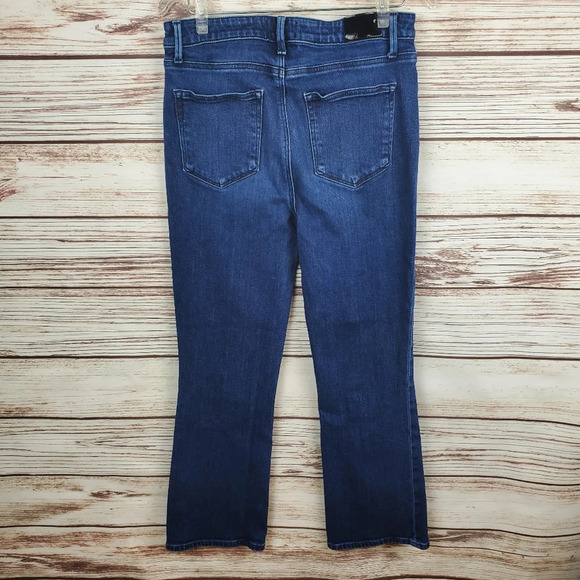 Paige Womens Size 31 Claudine Promenade/Dark Wash Ankle Flare Bootcut Jeans #233 - Picture 6 of 11